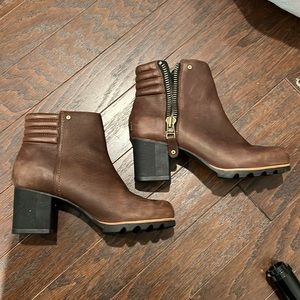 Sorel winter boot with heel